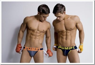 Twins Getting Pumped in PUMP! Jockstraps