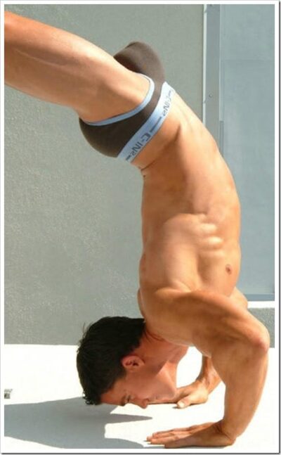 Headstand Bulge in C-IN2 Briefs