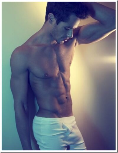 Muscle in Soft White Longjohns