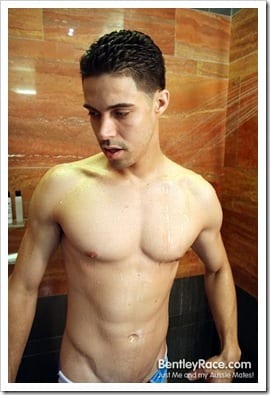 Lanky Latino, Rich Santana, Hits the Shower in New York