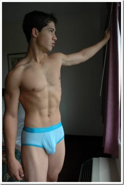 Hot Little Super Boy in Blue 2(x)ist Briefs