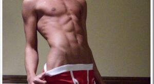 Red Lifeguard Boxer Briefs & Abs