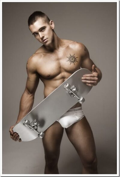 Hot Skater boy in teamm8 underwear briefs