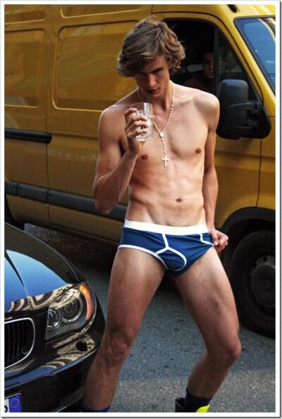 American Apparel Blue Briefs