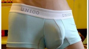 Baby Blue Unico Square Cut Briefs