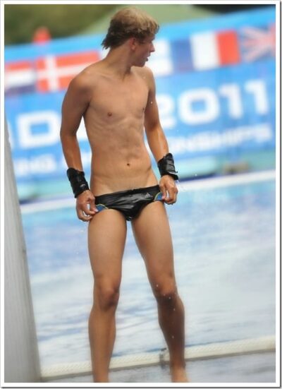 Wet Skimpy Speedo Boy