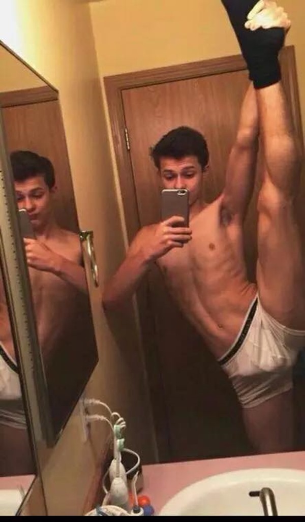 Dancer Stretch In Boxers Briefs