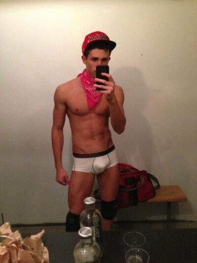 Go-Go Bandana Boy In Square Cut Trunks