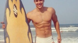 Surfer Stud in Adidas Swim Briefs