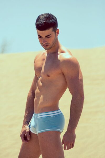 Baby Blue Square Cut Briefs