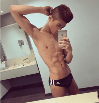 Latino Twink Adidas Swim Briefs