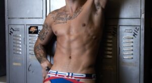 Tats & Pits in C-IN2 GRIP Jockstrap