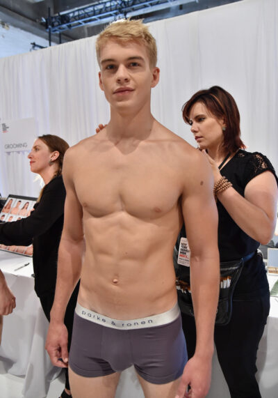 Backstage in Parke & Ronen Briefs