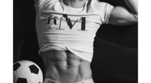 Soccer Boy in Emporio Armani Briefs