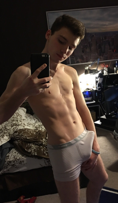 Hard Cock Stretching Out Boxer Briefs