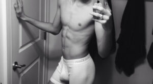 Twink Selfie in CK Boxer Briefs