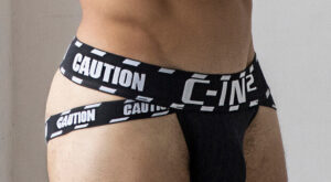 Caution, Hot Jockstrap Bulge