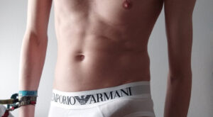 Hard Bulge in Emporio Armani Briefs