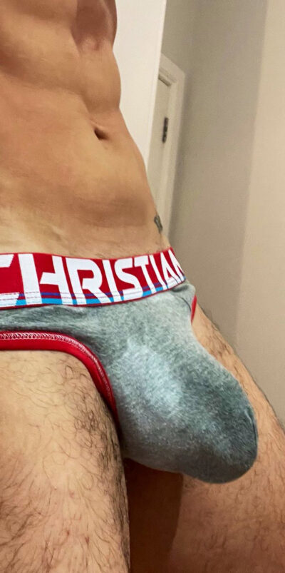 Sweaty Bulge in Andrew Christian Briefs