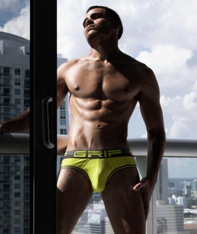 Balcony Sunshine in Yellow GRIP Briefs