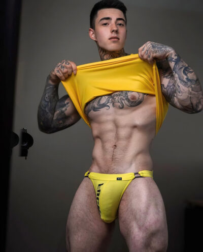 Bulging Yellow Muscle Jock
