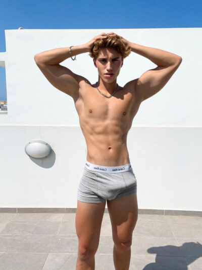 Huge Boner Bulging in Calvins