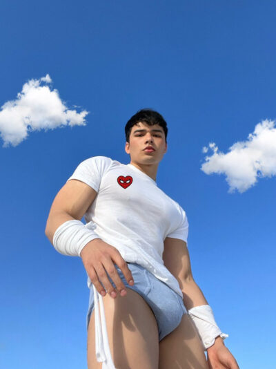 Grey Briefs Under a Blue Sky