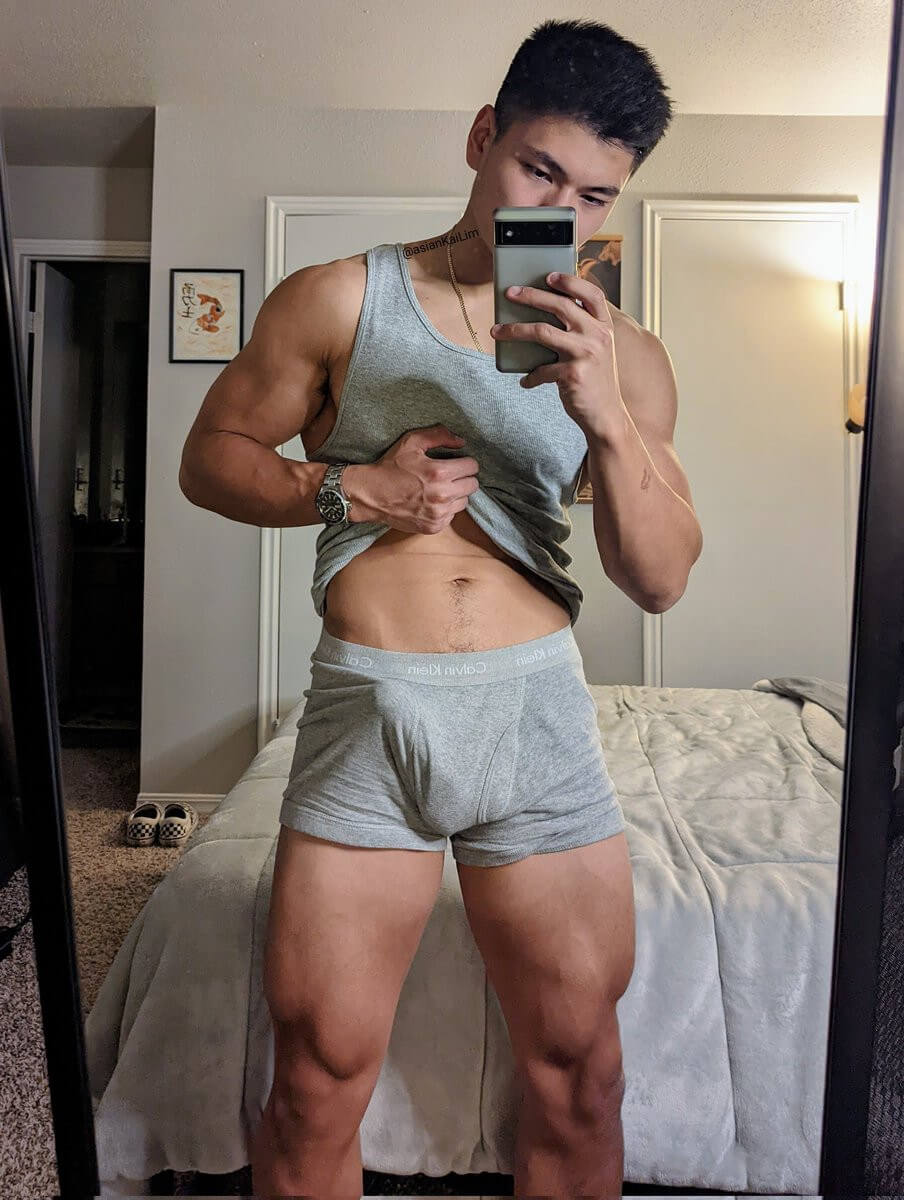 Muscle Boner in CK Boxer Briefs picture