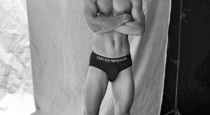 In the Studio in Emporio Armani Briefs