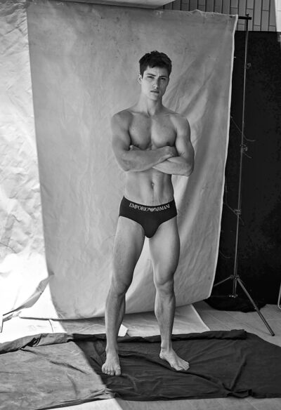 In the Studio in Emporio Armani Briefs