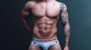 Tattooed Muscle in Aussiebum