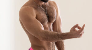 Scruffy Pubes in Pink C-IN2 Bikini Briefs