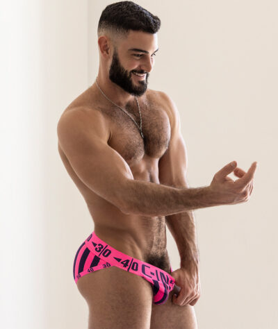 Scruffy Pubes in Pink C-IN2 Bikini Briefs