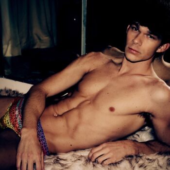 Laying Back in Swim Briefs