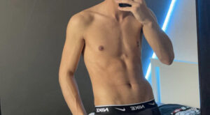 Boner Bulge Selfie in Nike Boxer Briefs