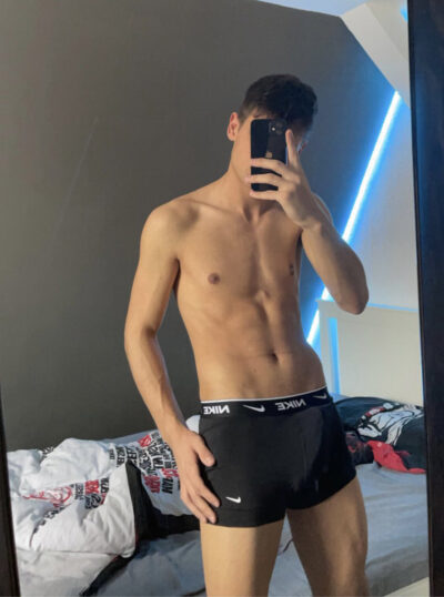 Boner Bulge Selfie in Nike Boxer Briefs