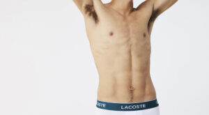 Flashing Pits in Lacoste Boxer Briefs