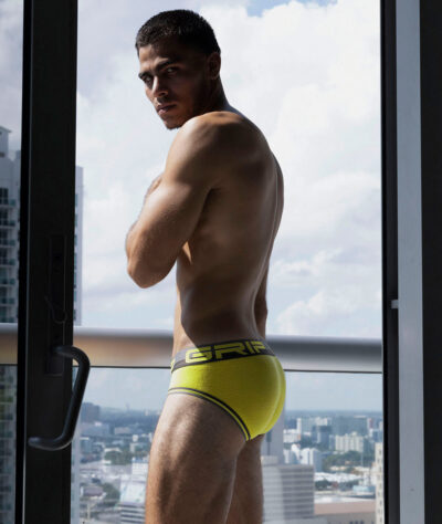 Bubble Butt in Yellow C-IN2 Grip Briefs